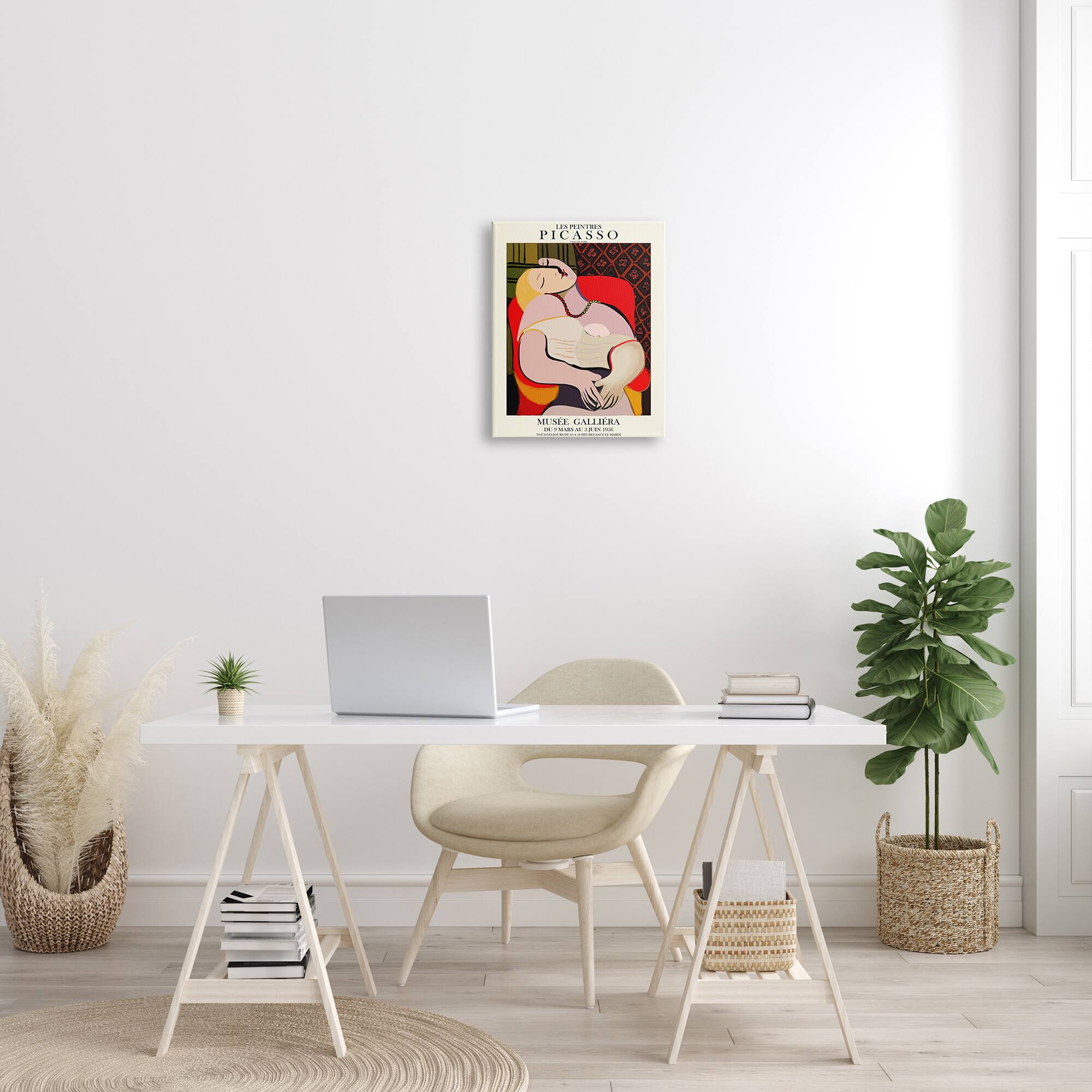 Stupell Industries Picasso Traditional Abstract Painting Dreaming Red Chair Canvas Wall Art